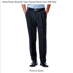 Navy Men’s Haggar Cool 18 Performance Pants